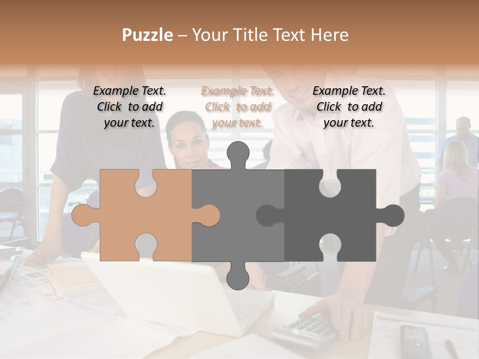 Training Men Architects PowerPoint Template