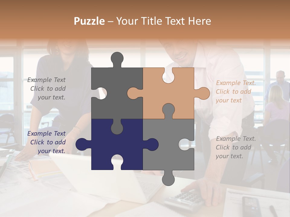 Training Men Architects PowerPoint Template