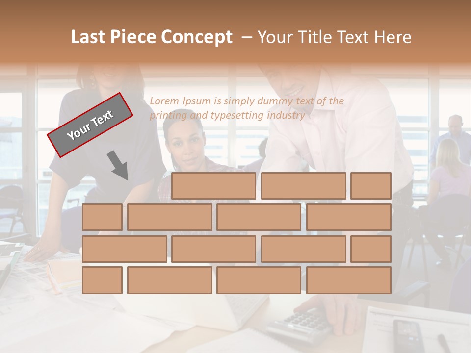 Training Men Architects PowerPoint Template