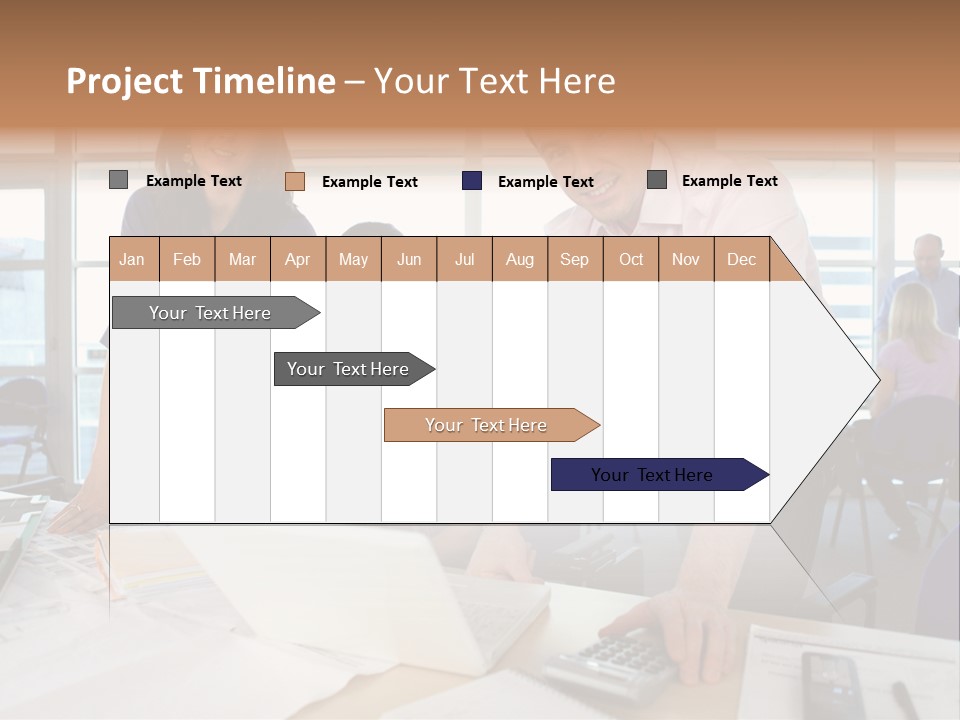 Training Men Architects PowerPoint Template