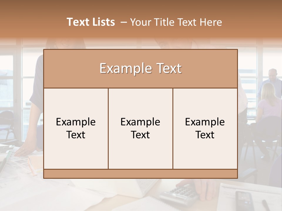 Training Men Architects PowerPoint Template