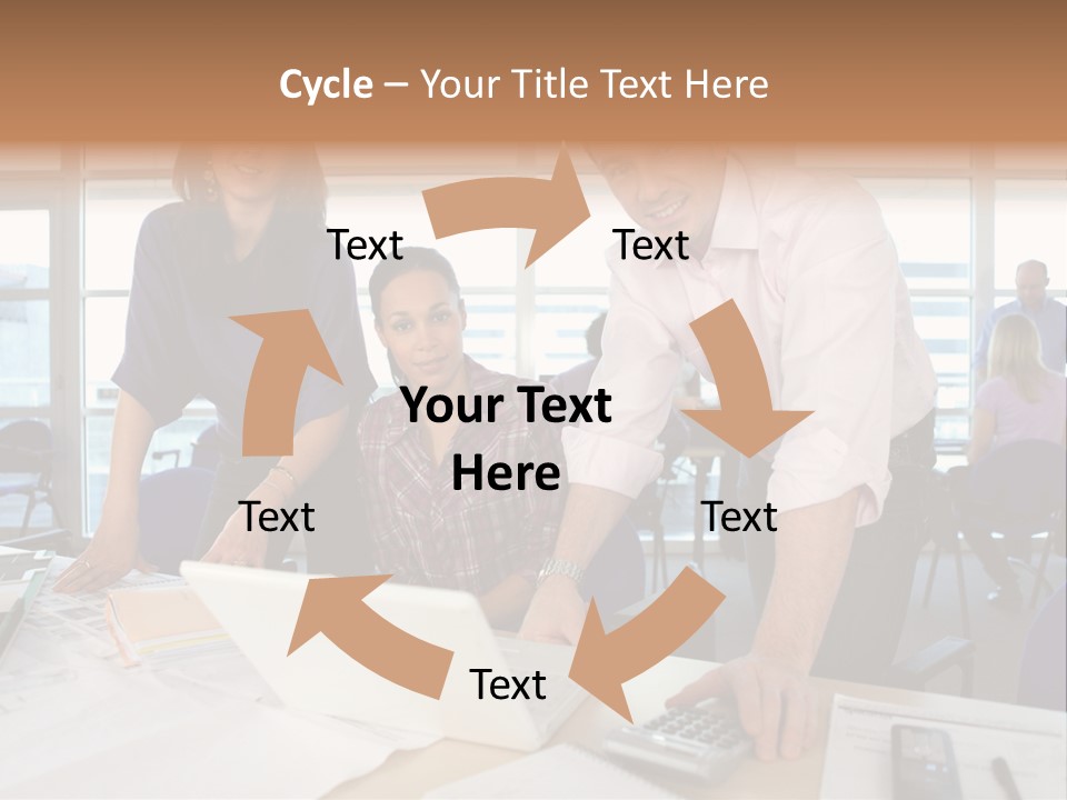 Training Men Architects PowerPoint Template