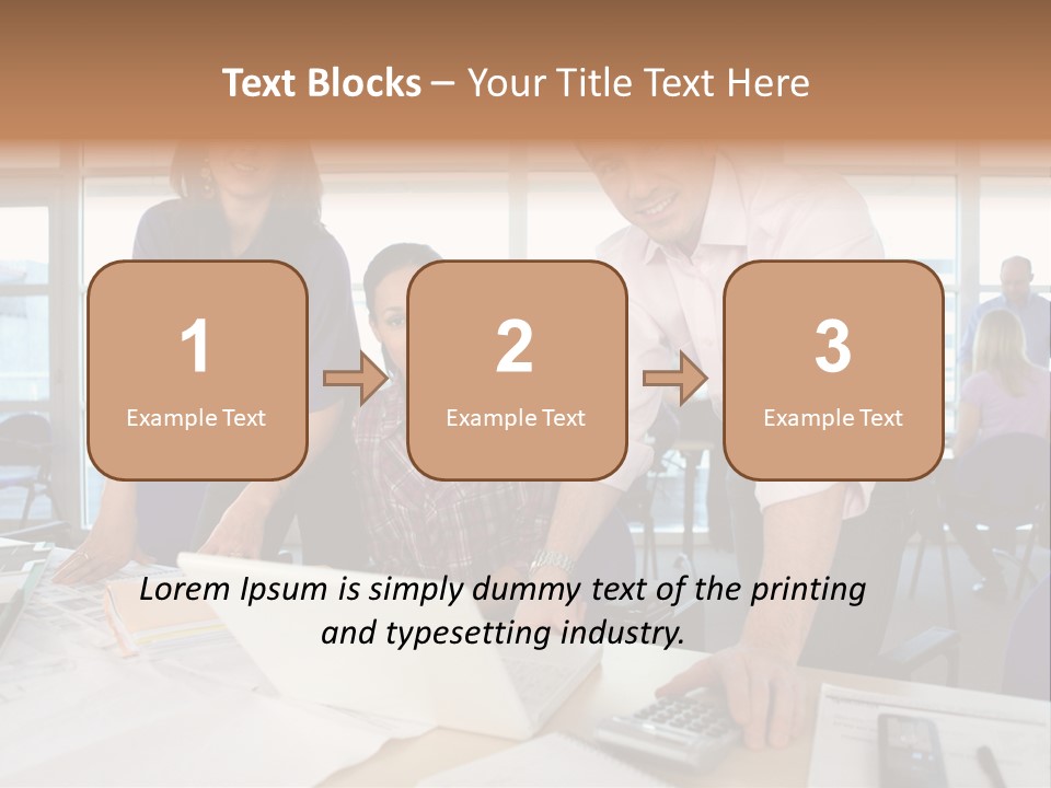 Training Men Architects PowerPoint Template