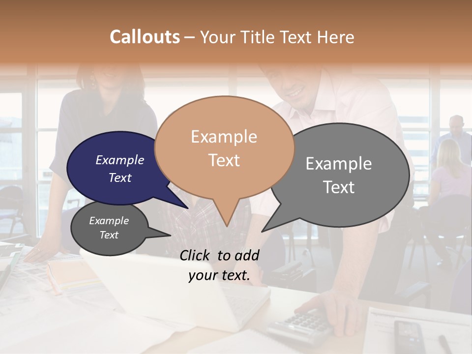 Training Men Architects PowerPoint Template