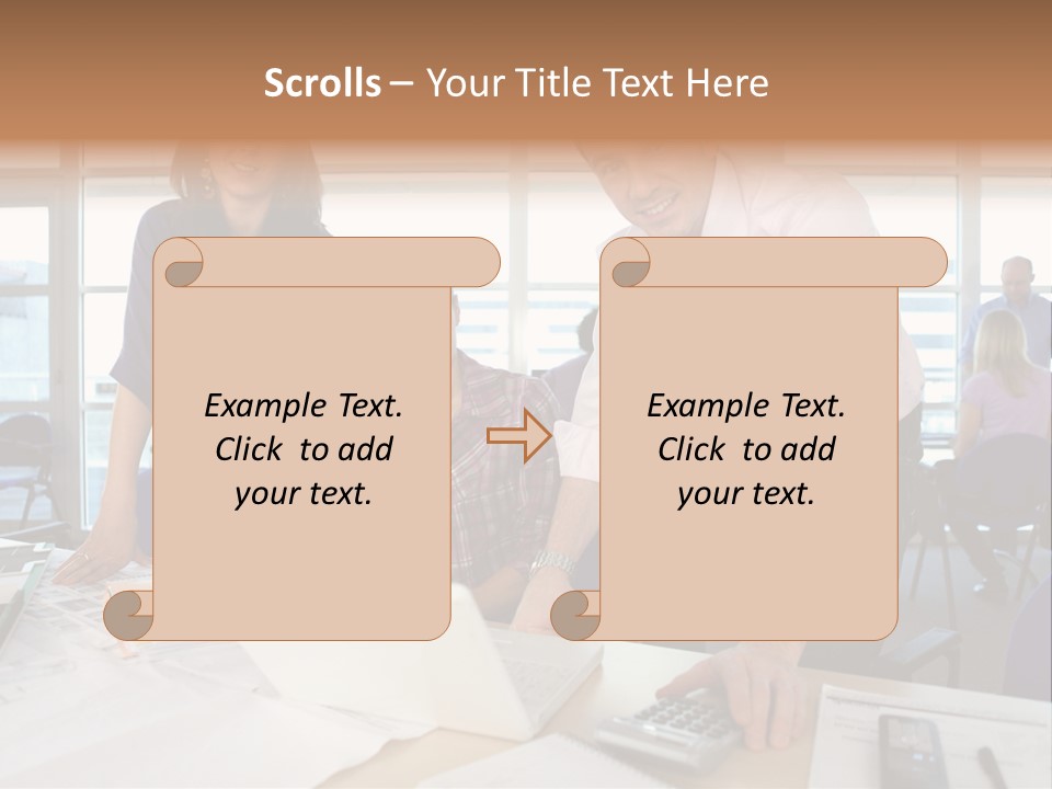 Training Men Architects PowerPoint Template