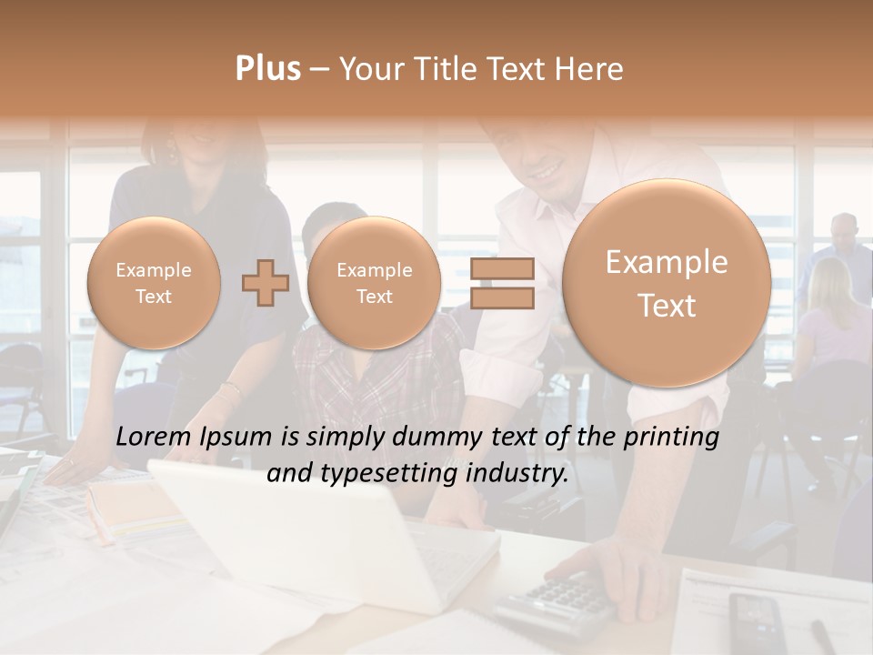 Training Men Architects PowerPoint Template