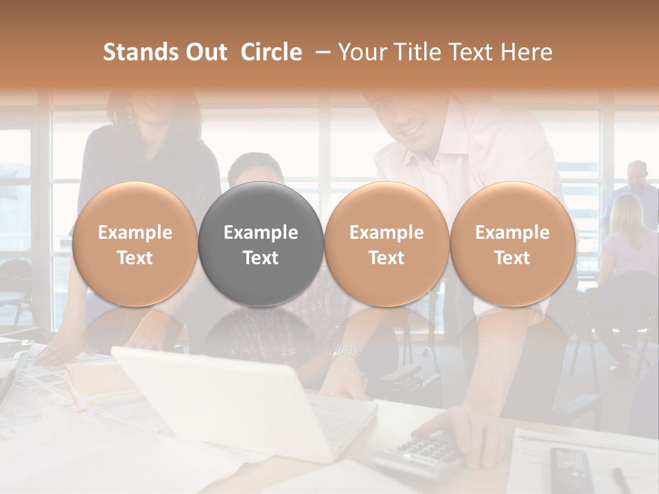 Training Men Architects PowerPoint Template