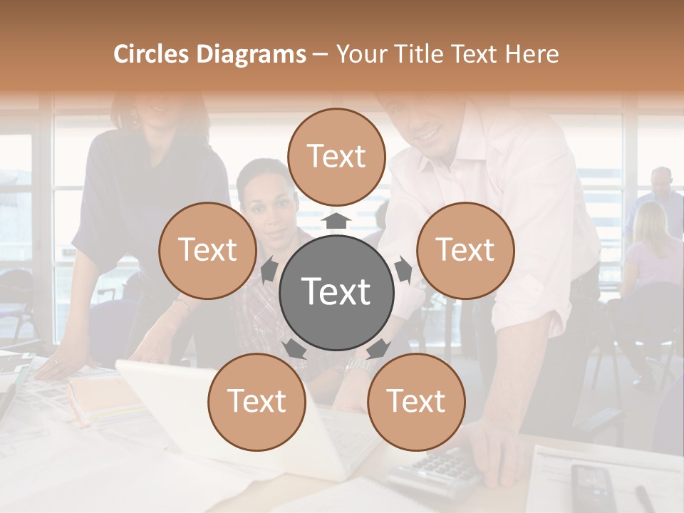 Training Men Architects PowerPoint Template