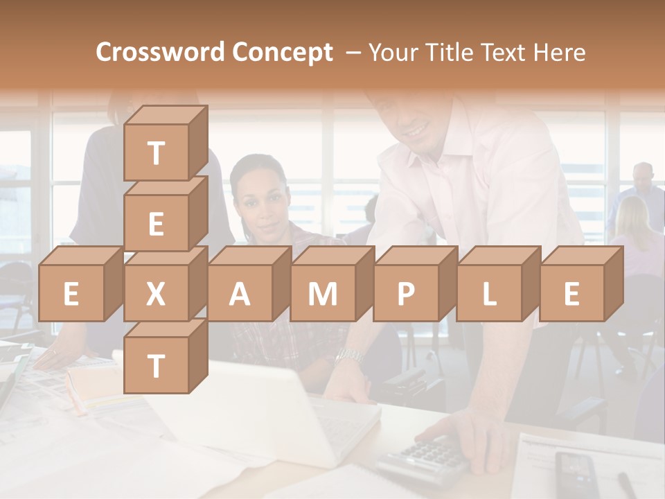 Training Men Architects PowerPoint Template