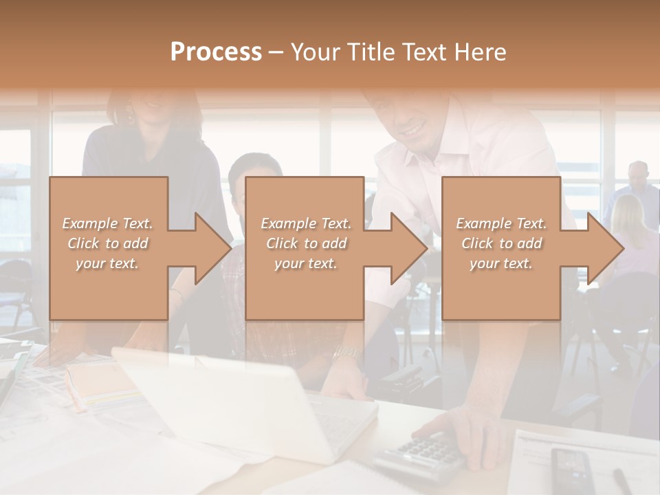 Training Men Architects PowerPoint Template