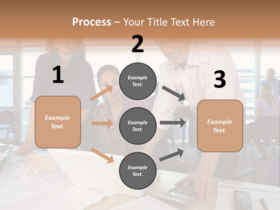 Training Men Architects PowerPoint Template