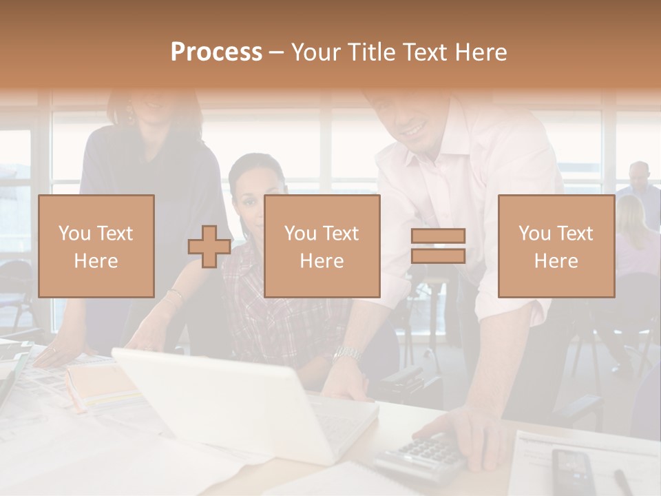 Training Men Architects PowerPoint Template