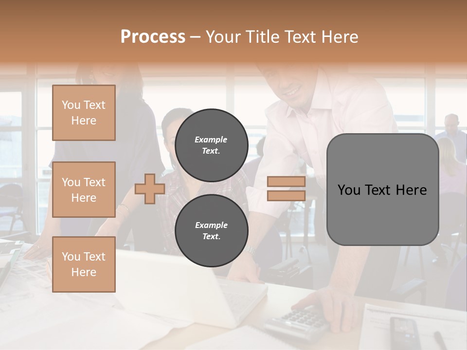 Training Men Architects PowerPoint Template