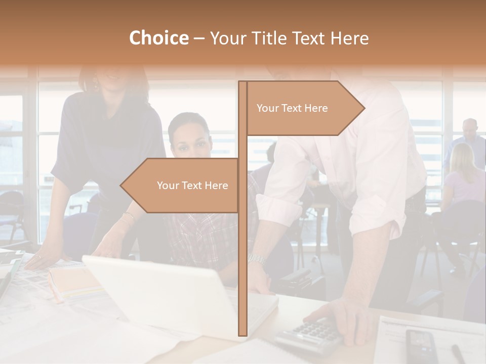 Training Men Architects PowerPoint Template