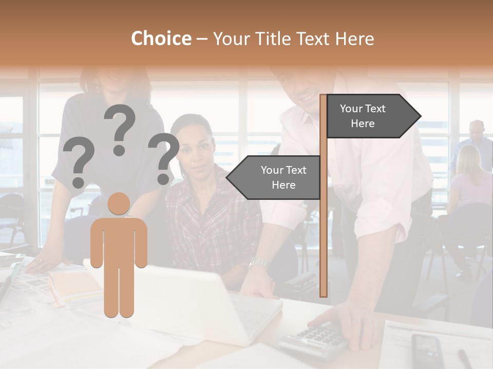 Training Men Architects PowerPoint Template