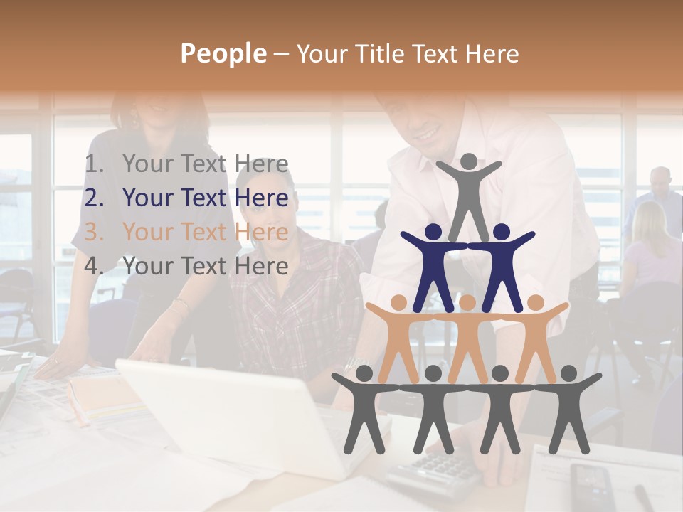 Training Men Architects PowerPoint Template