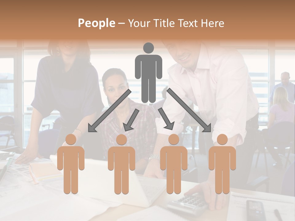 Training Men Architects PowerPoint Template