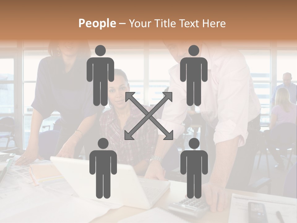 Training Men Architects PowerPoint Template