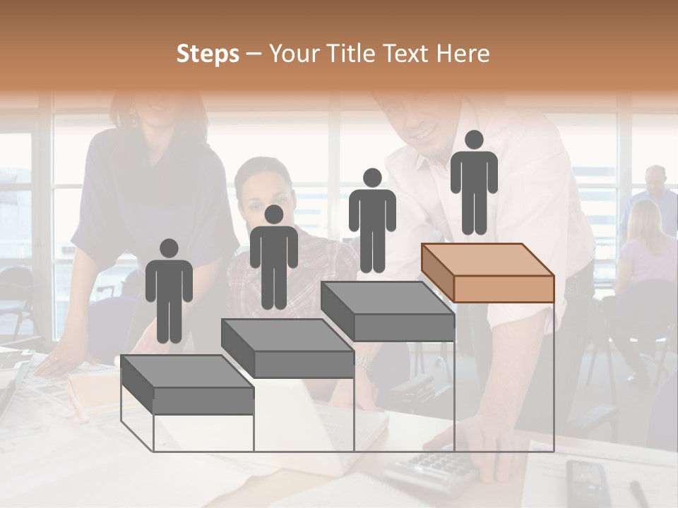 Training Men Architects PowerPoint Template