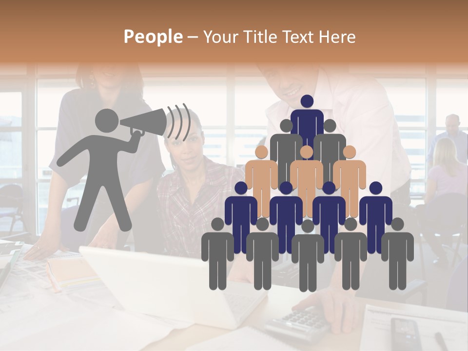 Training Men Architects PowerPoint Template