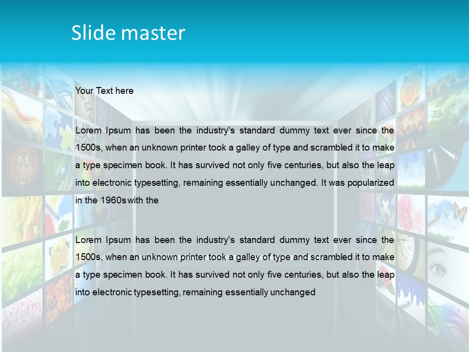 Equipment Flat Gallery PowerPoint Template