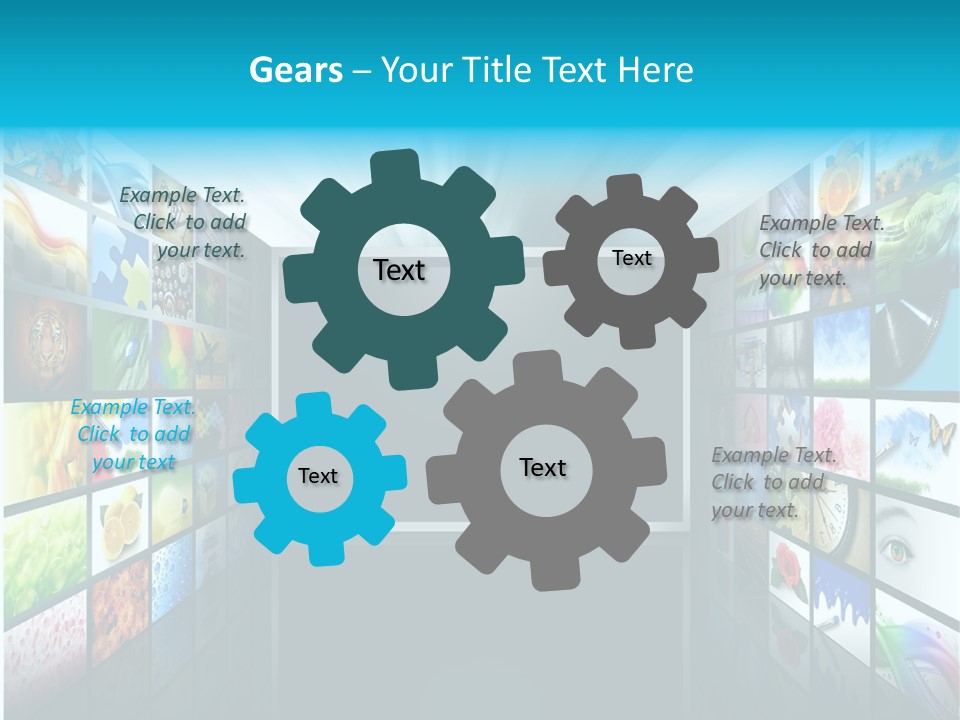 Equipment Flat Gallery PowerPoint Template