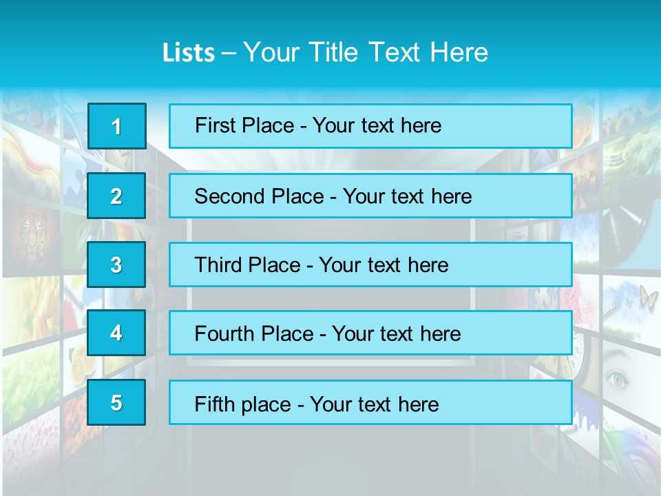 Equipment Flat Gallery PowerPoint Template