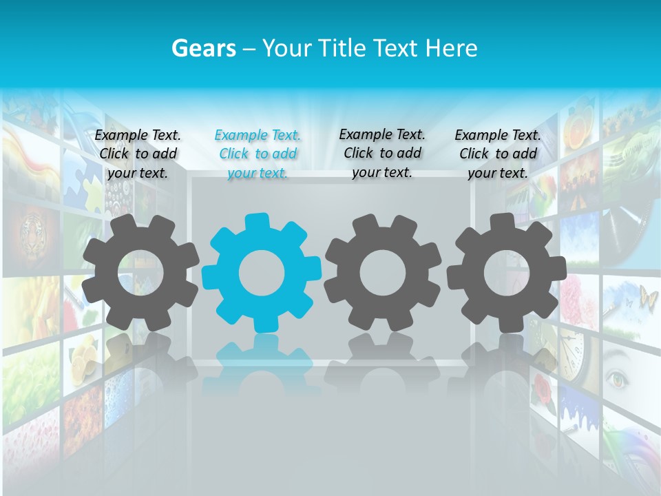 Equipment Flat Gallery PowerPoint Template