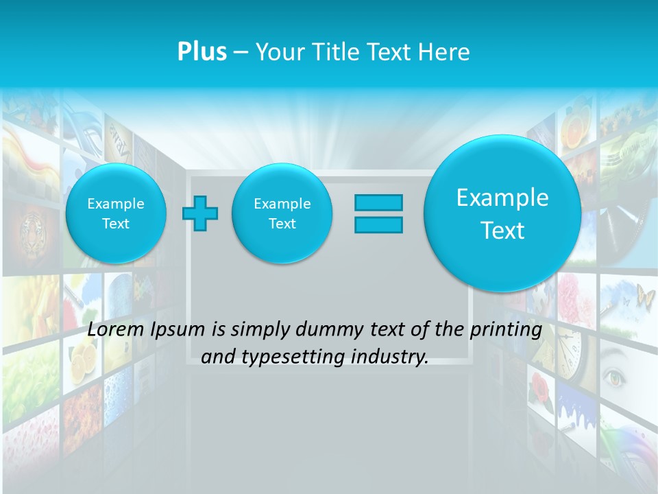 Equipment Flat Gallery PowerPoint Template