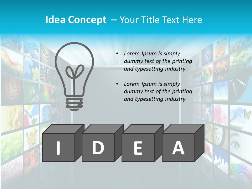 Equipment Flat Gallery PowerPoint Template