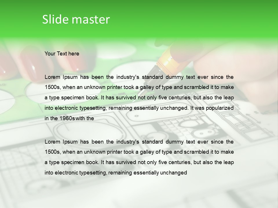 Worker Draft Woman PowerPoint Template