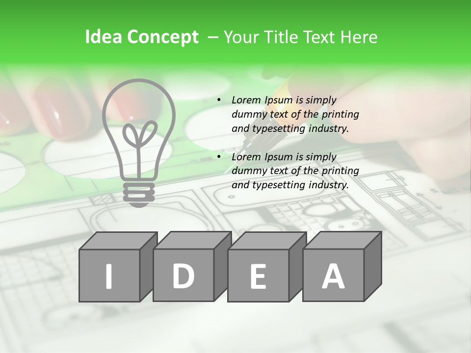 Worker Draft Woman PowerPoint Template