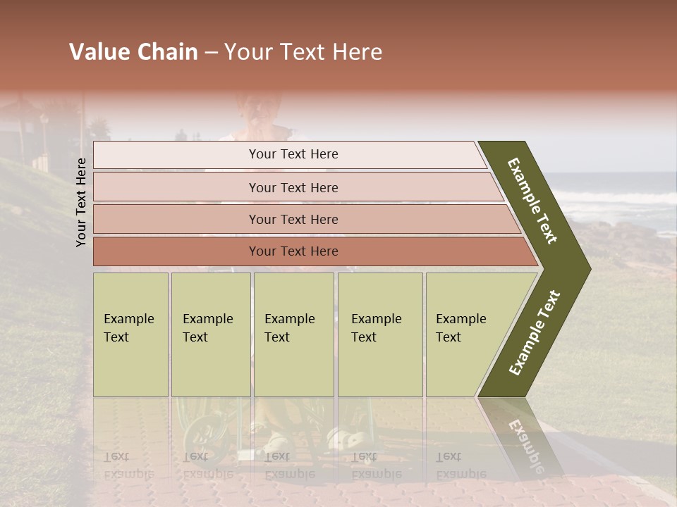 A Man In A Wheel Chair Being Pushed By A Woman PowerPoint Template