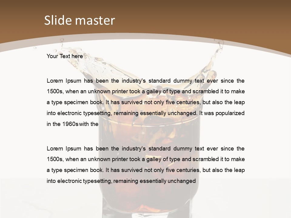 Macro Seamlessly Leaf PowerPoint Template