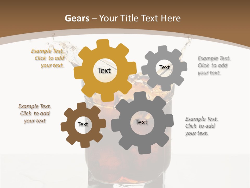 Macro Seamlessly Leaf PowerPoint Template