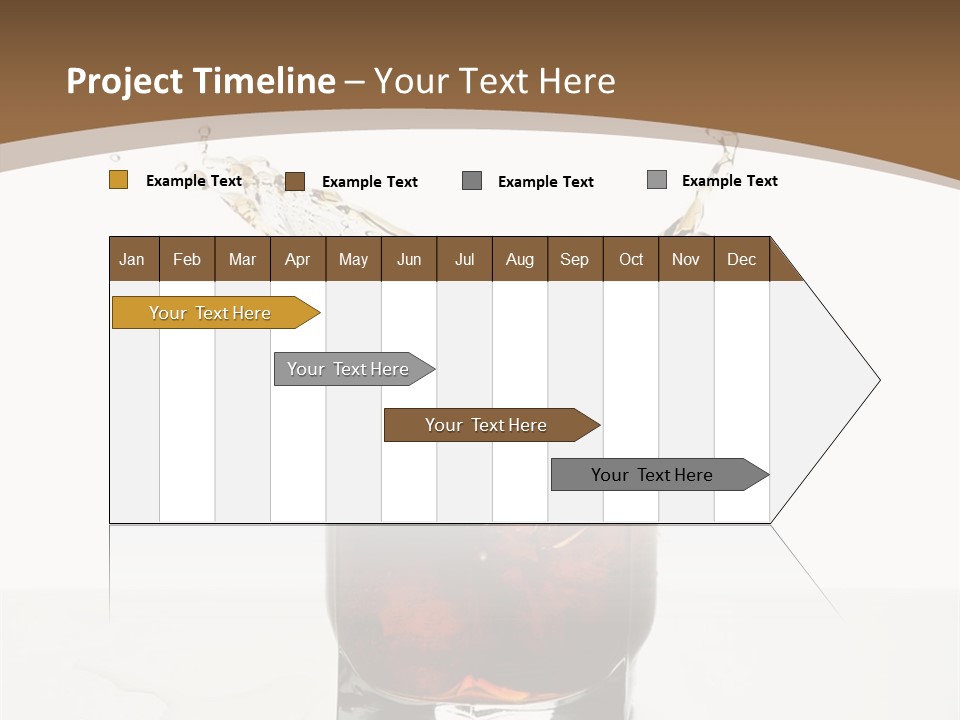 Macro Seamlessly Leaf PowerPoint Template