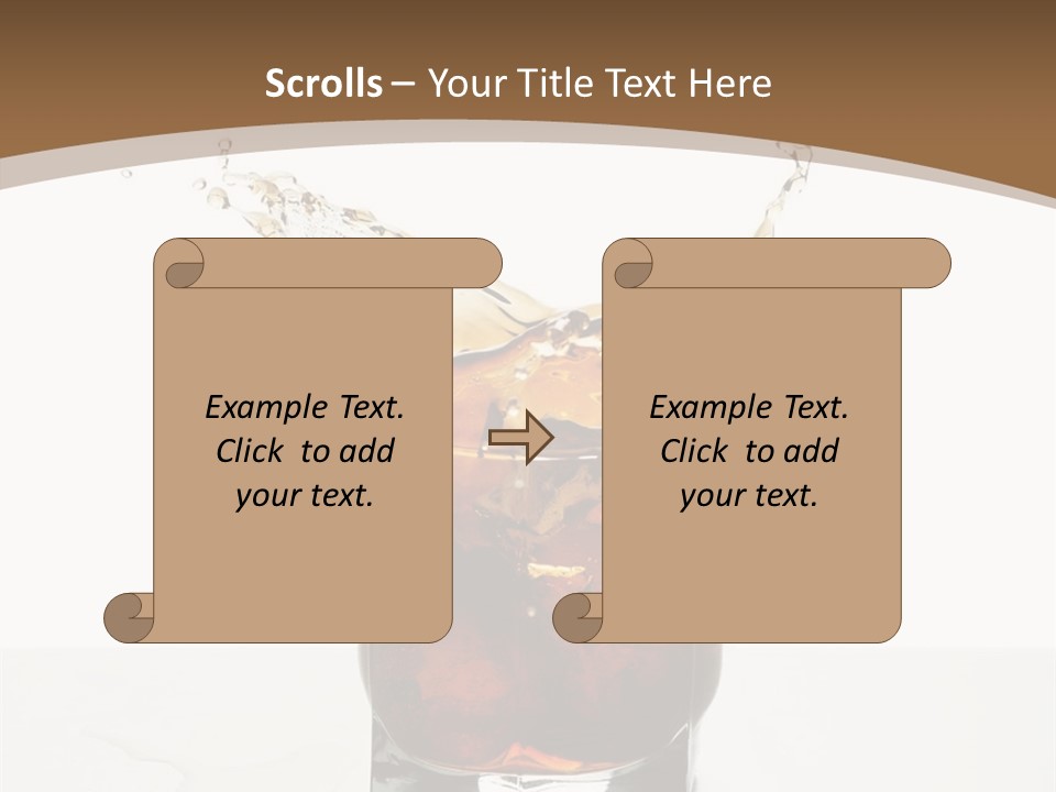 Macro Seamlessly Leaf PowerPoint Template