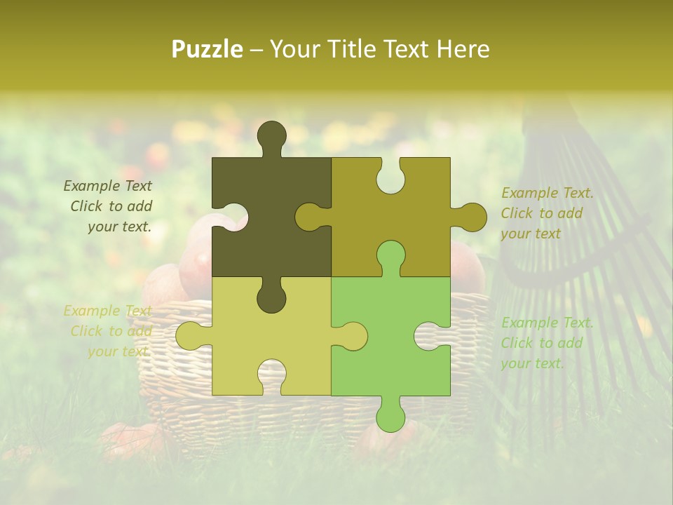 Basket Outdoors Season PowerPoint Template