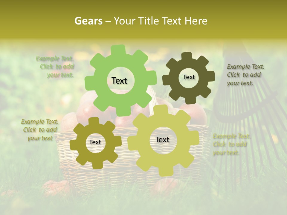 Basket Outdoors Season PowerPoint Template