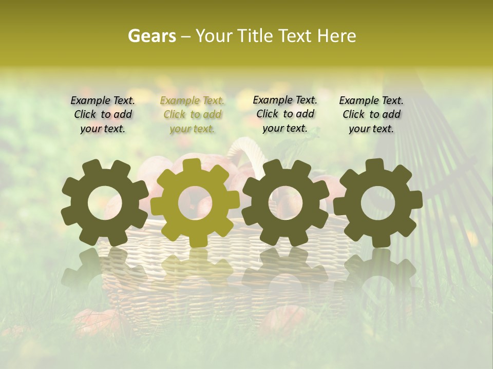 Basket Outdoors Season PowerPoint Template