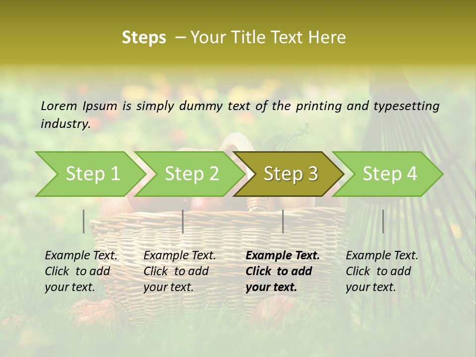 Basket Outdoors Season PowerPoint Template