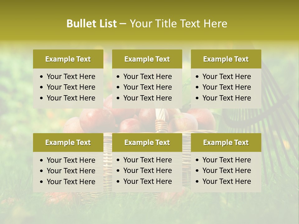 Basket Outdoors Season PowerPoint Template