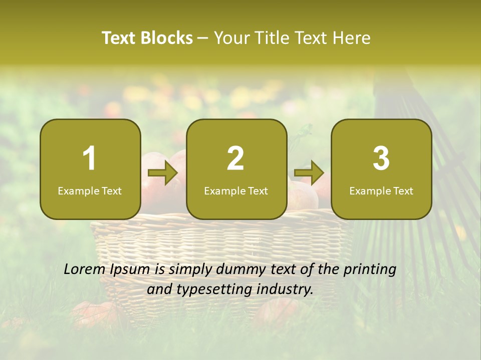 Basket Outdoors Season PowerPoint Template
