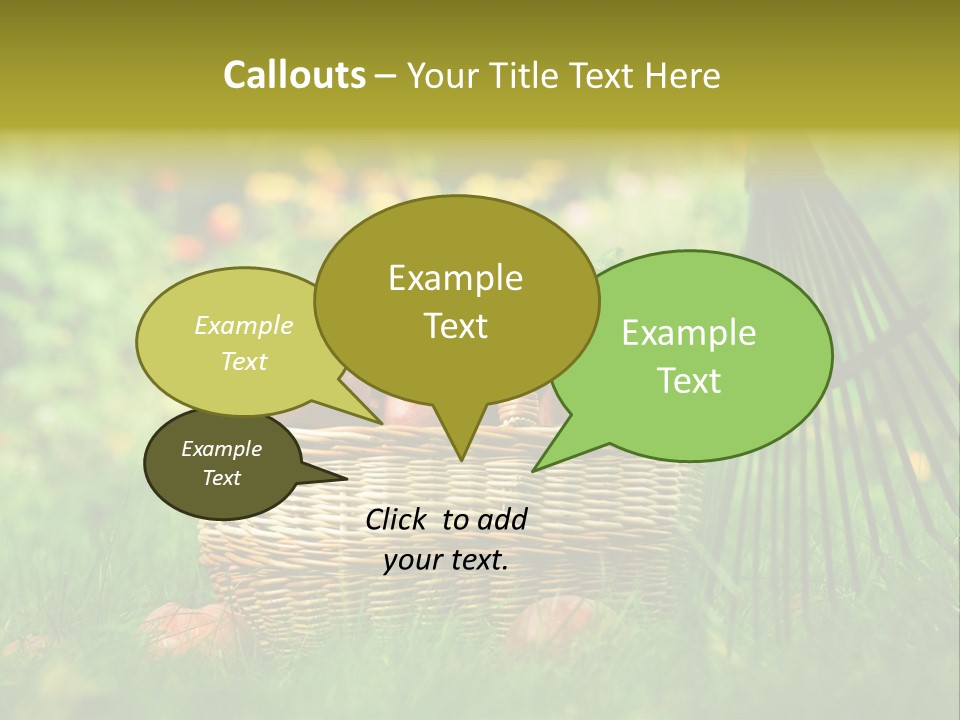 Basket Outdoors Season PowerPoint Template