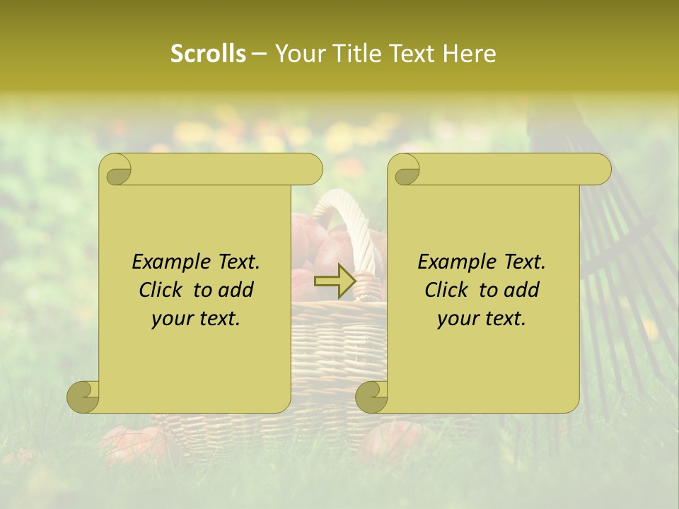 Basket Outdoors Season PowerPoint Template