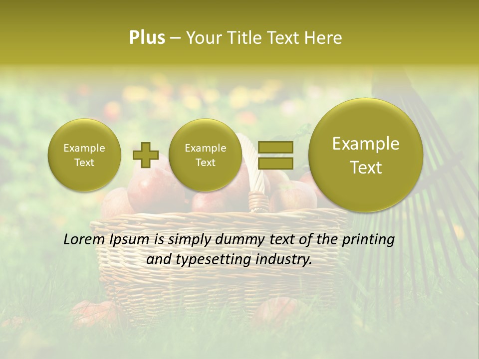 Basket Outdoors Season PowerPoint Template