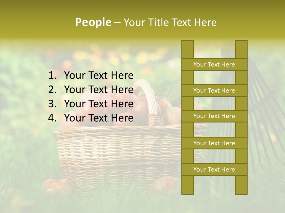Basket Outdoors Season PowerPoint Template