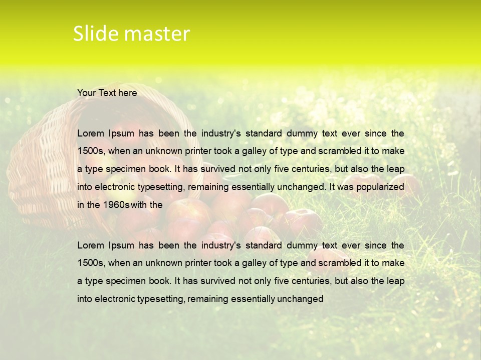 Delicious Branch Orchard PowerPoint Template