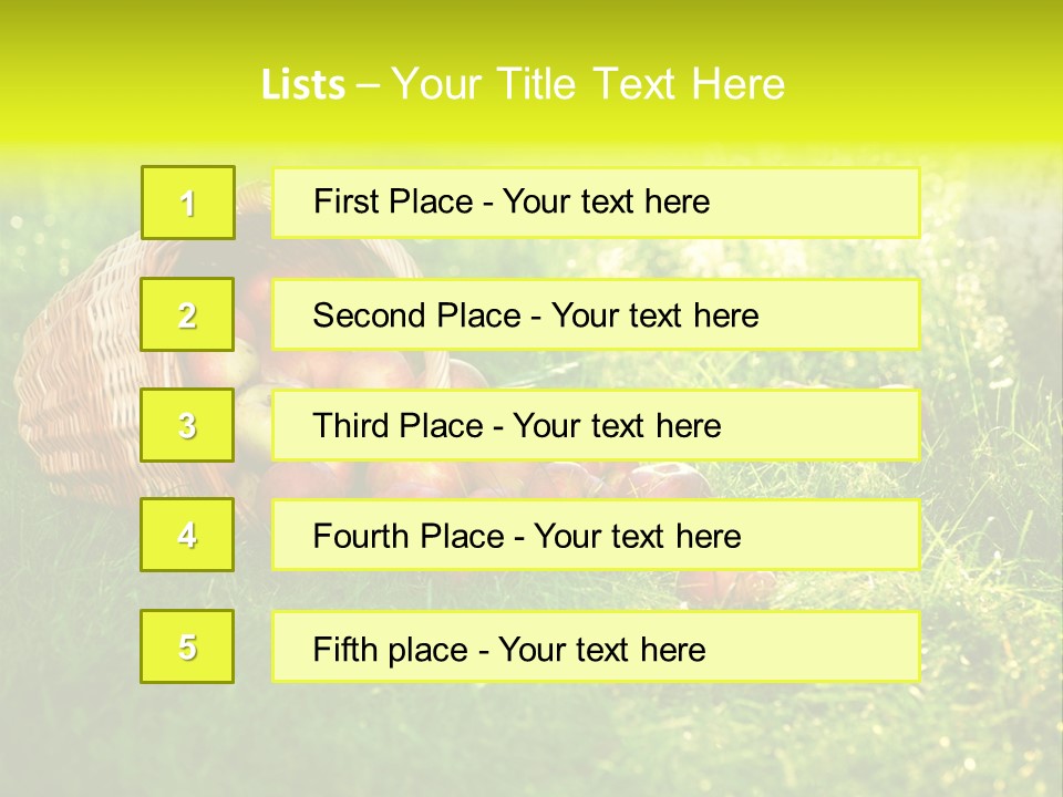 Delicious Branch Orchard PowerPoint Template
