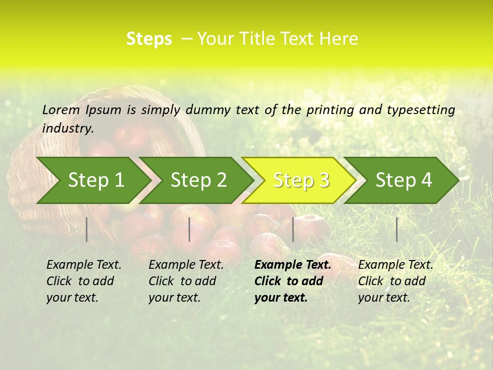 Delicious Branch Orchard PowerPoint Template